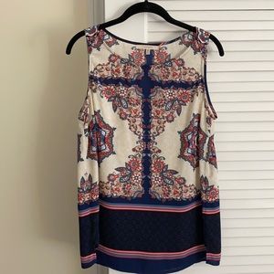 Patterned tank blouse